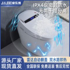 平价款全自动多功能内置泡泡无水压限制一体欧便器家用轻智能马桶 一体式智能坐便器 白色 基础功能款