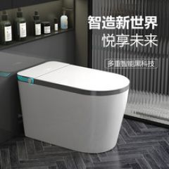 大户型智能马桶全自动杀菌一体式家用坐大便器电动即热无水压限制 一体式智能坐便器 白色 高端智能款